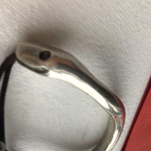 Uno de 50 silver snake bracelet